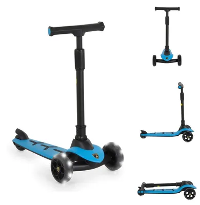 Produktbild von Moni Kinderroller Lamborghini Pro PolyurethanRäder ABEC-7 LED Hinterradbremse bis 50 kg blau