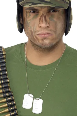 Produktbild von Dogtags Hundemarke Kette Anhänger Rambo Karneval Dogtag
