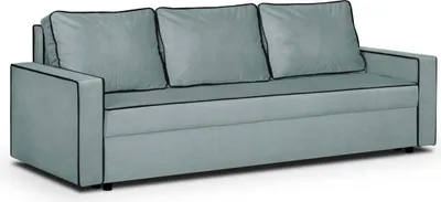 Produktbild von 3-Sitzer-Sofa mit MIDI-Schlaffunktion - Minze/Schwarz