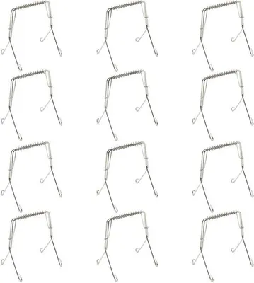Image de Ensemble de 12 pièces comprenant des pinces à barbecue en acier inoxydable, des brochettes pour la viande et des spatules pour la cuisson et le barbecue