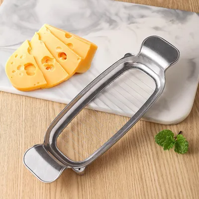 Produktbild von Pellkartoffel Schneider & Mozzarella Schneider Edelstahl - Vielseitige Schneidehilfe für gekochte Kartoffeln, Eier, weiche Früchte & Käse - Küchenhelfer mit Drahtschneide