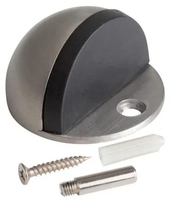 Image de Walteco Butoir de porte, diamètre 45x25mm, à visser, en acier inoxydable