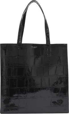 Produktbild von Ted Baker Shopper Schultertasche Vannda Croc Effect Icon Bag Black schwarz