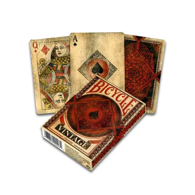 Zdjęcie produktu dla Bicycle Vintage, 56 szt., Czerwony, Żółty, 1 płyt(y), Chłopak, dziewczyna, Dorośli, 20 min