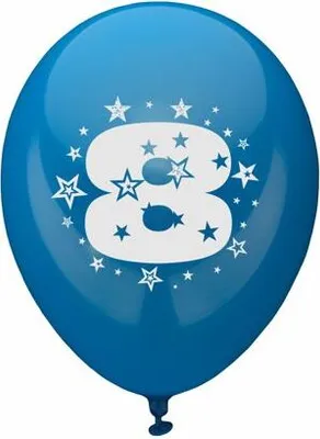 Immagine prodotto di Palloncini PAPSTAR 81428 PAPSTAR numero "8", rotondi, colori assortiti