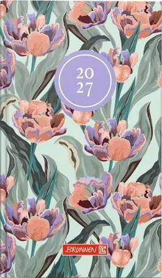Produktbild von BRUNNEN 1075615027 Taschenkalender Mod. 756 2027 \Botanical\" A6, Papier"