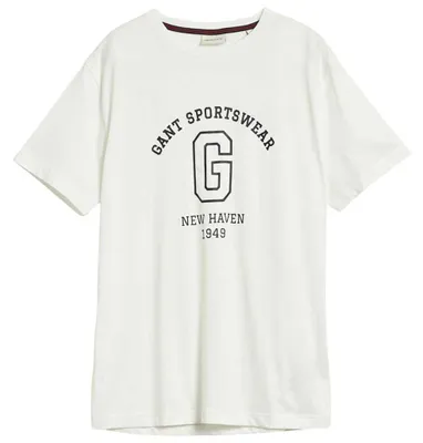 Image de Gant Graphic 2003310 T-shirt à manches courtes Blanc L Homme Blanc L