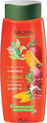 Image de Gel douche à la grenade et à la mangue
