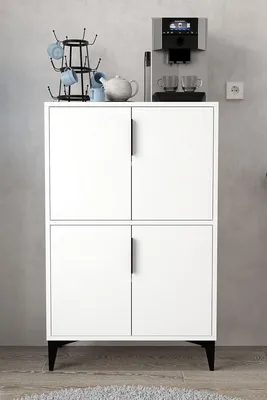 Produktbild von Skye Decor, Hochwertiger Mehrzweckschrank, Weiß, 100% Melamin, 72x114x36,5