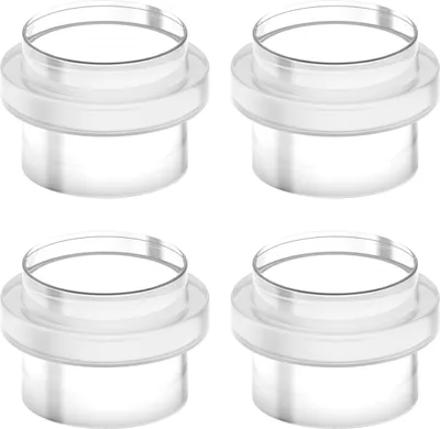 Produktbild von 4er Set transparent Türstopper für alle Hartböden geeignet, Türpuffer, Wandschutz, Bodentürstopper - Kleben