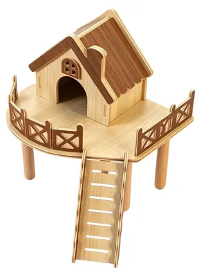 Immagine prodotto di Area giochi in legno per criceti e cincillà