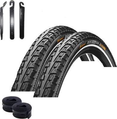 Produktbild von Continental RIDE Tour E-25  Fahrradreifen Fahrradmantel - 32-630 (27,0 x 1,25") + 2 Schläuche SV inkl. Reifenheber