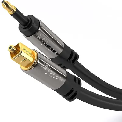 Immagine prodotto di CavoDirekt 797698091051, Toslink, maschio, Mini-TOSLINK, maschio, 0,5 m, nero