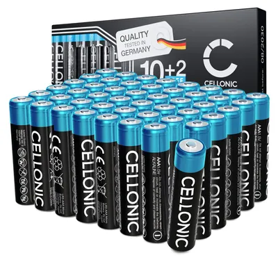 Image de CELLONIC AAA Alcaline Piles batteries pour télécommandes, jouets - 48x