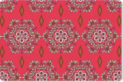 Produktbild von MuchoWow® Schreibtischunterlage Mandala - Muster - Blume 60x40 cm - XXL Mauspad - Großes Mauspad