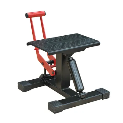 Image de HOMCOM Support universel de moto réglable cric hydraulique Support de motocross Absorbeur de chocs 150kg de charge
