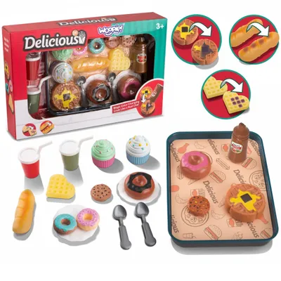 Zdjęcie produktu dla WOOPIE Zestaw XXL Restauracja Kawiarnia Jedzenie Słodycze 19 el.