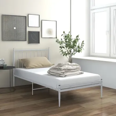 Zdjęcie produktu dla Łóżko Living Store biały metal 90x200 cm