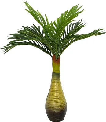 Image de Palmier artificiel 9 feuilles 70 cm vert