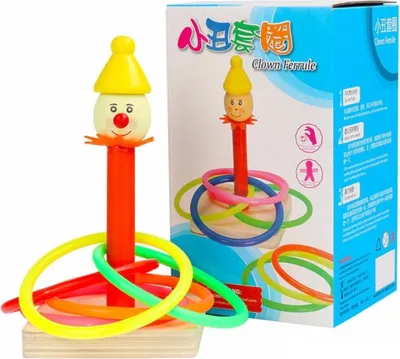 Image de Jouets en bois : jeux de lancer avec des anneaux - Coordination et amusement