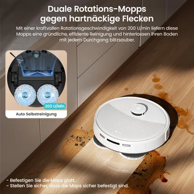 Produktbild von Lefant M3L Saugroboter mit Wischfunktion, automatische Reinigung