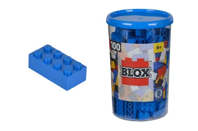 Produktbild von Androni 104118906 - Blox 100 blaue 8er Steine in Dose - Neu