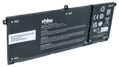 Produktbild von vhbw Akku Ersatz für Dell 9077G, H5CKD, TXD0 für Notebook (3450 mAh, 15 V, Li-Polymer)