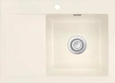 Produktbild von Auflagespüle KeraDomo MERA 70 Jasmin mit Becken rechts und Handbetätigung