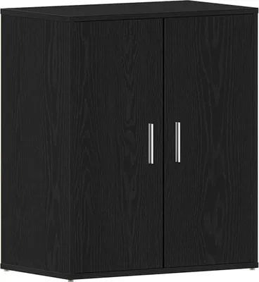 Image de Cabinet à chaussures avec étagère Chêne noir 60 x 35 x 70 cm