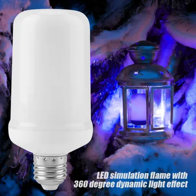 Obrázek produktu pro LED simulace plamene modrá žárovka pro párty festival dekor bez gravitačního senzoru