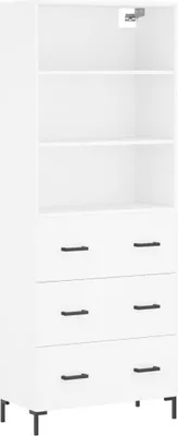 Image de Buffet haut Blanc 69,5x34x180 cm Bois d'ingénierie