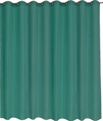 Produktbild von Gardine in Überbreite Blickdicht 300(B) x 245 (L) Abdunkelnd Gardine Schal Vorhang Petrol mit Ösen