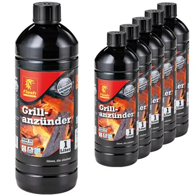 Produktbild von Flash Grillanzünder Grillanzündhilfe Flüssiganzünder Flüssig Anzünder Grill BBQ 6 Liter 6 L (3,17€/l)