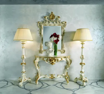 Produktbild von Spiegel Holzrahmen Großer Wandspiegel Klassischer Designer Spiegel Barock SP5020