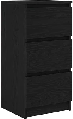 Produktbild von Sideboard Schwarz Eichen-Optik 37,5x35x76 cm Holzwerkstoff