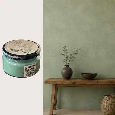 Produktbild von Kalkfarbe Fornature LIMEA, Farbton Wald (Salbeigrün), Tester 0,25l, für Innenwände und Decken