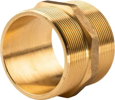 Produktbild von Messing Gewinde-Fitting Doppelnippel 2 1/2' AG-2 1/2' AG (DN65)-schwere Ausführung