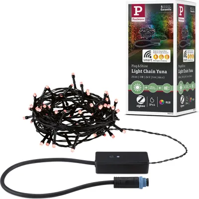 Image de Paulmann Plug & Shine Chaîne lumineuse LED Yuna RGB 7,4m