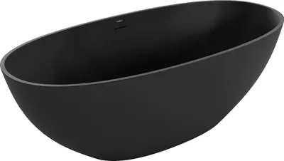 Obrázok produktu pre Mexen Bari voľne stojaca vaňa z konglomerátu 165 x 75 cm, Čierna matná - 57221657570