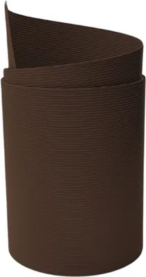 Produktbild von Sichtschutzstreifen zaun|zu RILLE MAXI Streifen 2,05m für 24cm Gittermatten Braun 2,05m
