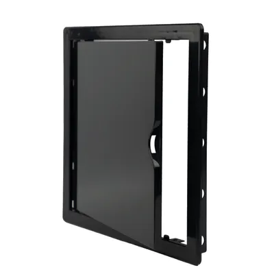 Productafbeelding van Inspectieluik, onderhoudsdeur, inspectiedeur, onderhoudsluik, revisieluik, kunststof, wit, grijs/anthraciet, 250 x 250 mm, grijs/anthraciet