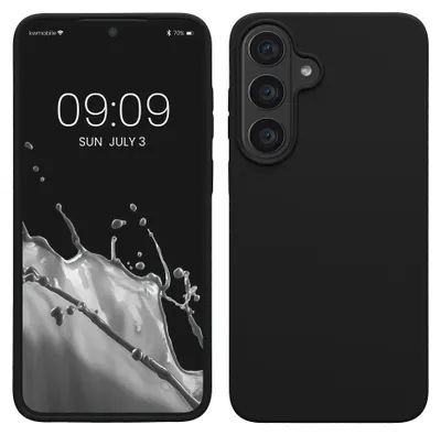 Produktbild von kwmobile Handyhülle für Samsung Galaxy S26 FE Hülle - Case Silikon - Kabelloses Laden - Schutzhülle Cover in Schwarz