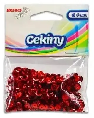 Immagine prodotto di Paillettes luccicanti B 120 rosso - Brewis
