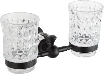 Produktbild von Mexen Estela Doppelter Zahnputzbecher, Schwarz - 7011552-70