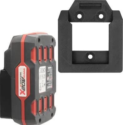 Produktbild von Akku Halter für Parkside 20V Halterung Akkus Wandhalter Wandhalterung Lidl 20V