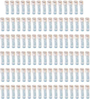 Immagine prodotto di Provette in plastica PP, capacità 2 ml, trasparenti, confezione da 100 pezzi, con scanalature e chiusura a vite