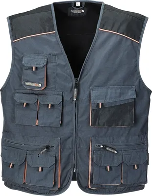 Immagine prodotto di Gilet taglia 60 grigio scuro/nero/arancio TERRATREND