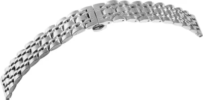 Produktbild von Uhrenarmband aus Edelstahl mit Butterflyschließe, silberfarben, 14 - 22 mm