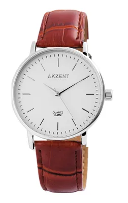 Produktbild von AKZENT EXCLUSIVE Herrenuhr mit Kunstlederionsarmband