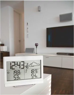 Produktbild von TFA-Dostmann Casa, Schwarz, Innen-Thermometer, Außen-Hygrometer, Außen-Thermometer, Kunststoff, 20 - 90%, -40 - 70 °C, -40 - 158 °F